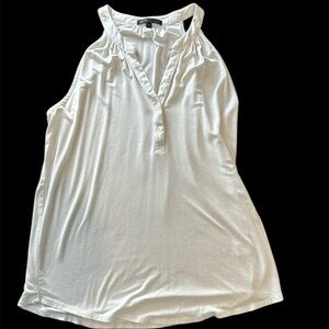 Gibson sleeveless off white top - small